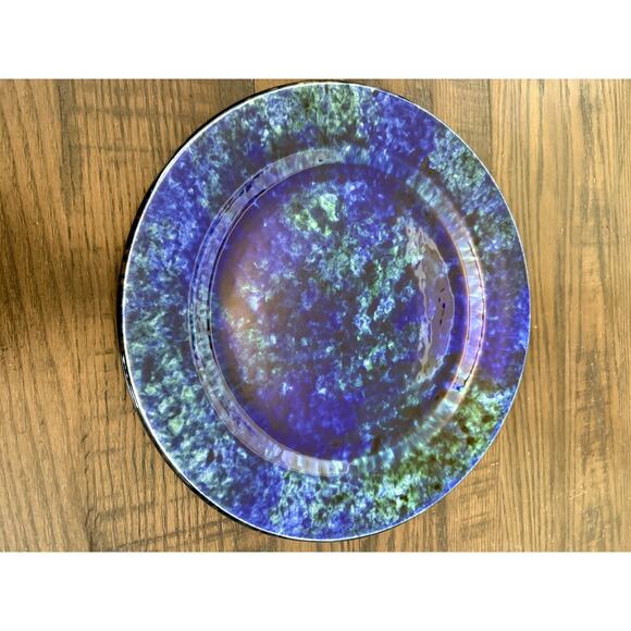 Stangl Pottery Mediterranean 10" Dinner Plates – Blue Green Splatter - Picture 9 of 9